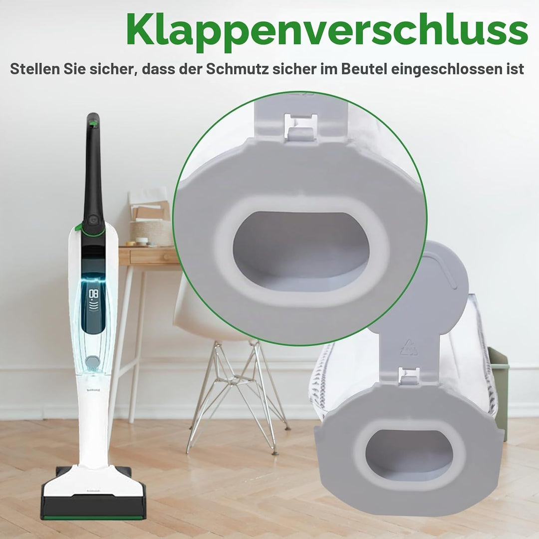 7 Stück Staubsaugerbeutel für Vorwerk Kobold VK7 Akku-Staubsauger, Kobold FP7 Premium Filtertüten Er