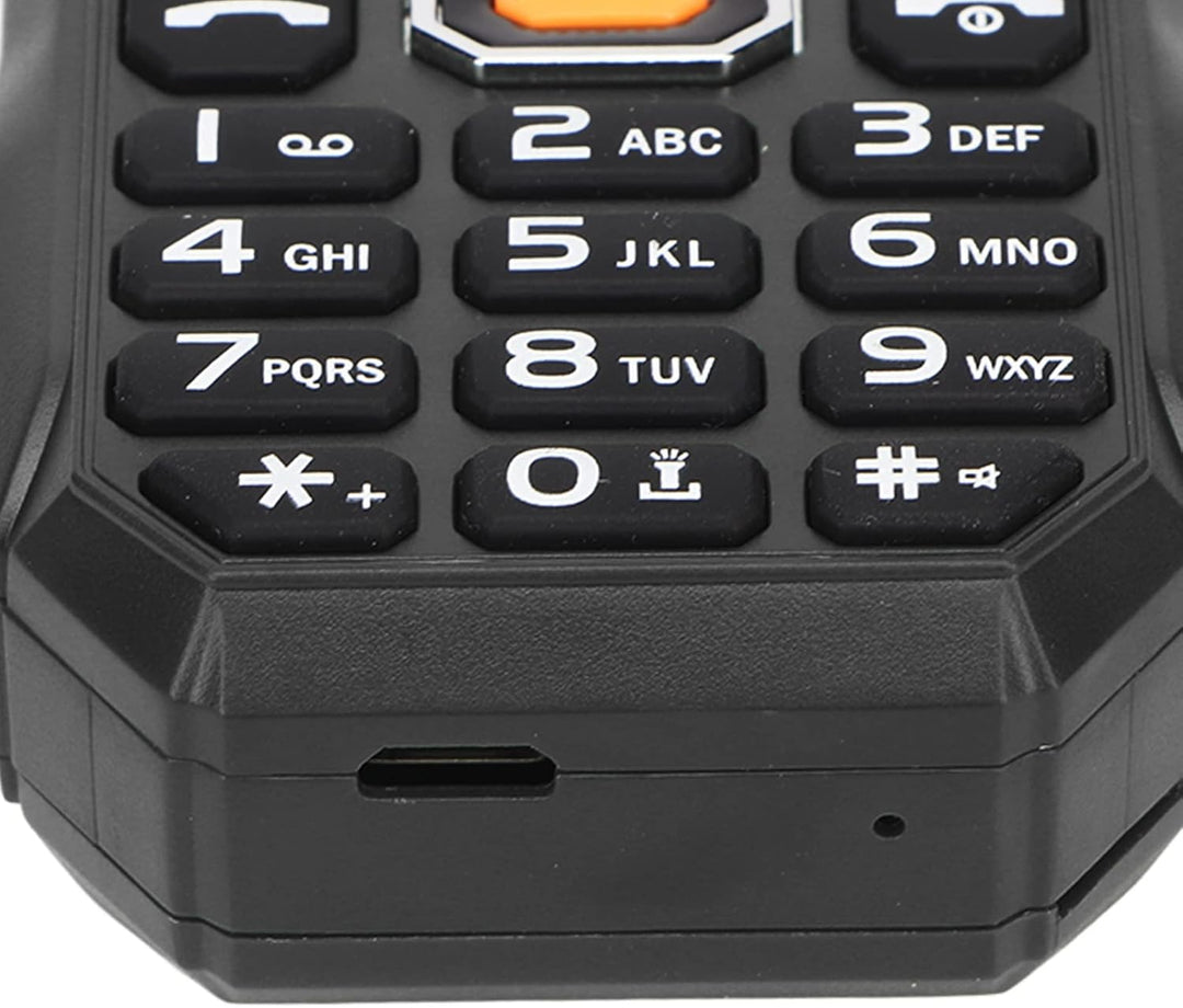 W2021 1,8 Zoll Senioren Handy, Wasserdichtes, Staubdichtes Anti Vibrations Handy mit Grosser Hupe fü