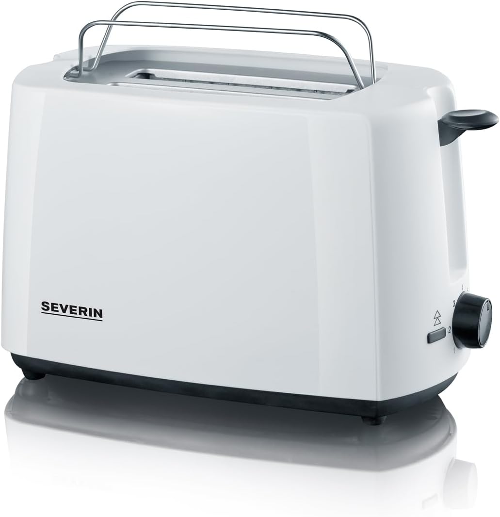 SEVERIN Automatik-Toaster, Toaster mit Brötchenaufsatz, hochwertiger Toaster mit Krümelschublade und