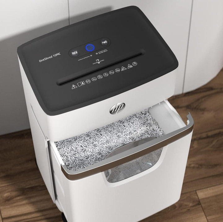 HP OneShred 10MC, Aktenvernichter, Sicherheitsstufe P-5, Micro Cut, 10 Blatt, 2804 Micro Cut 10 Blat