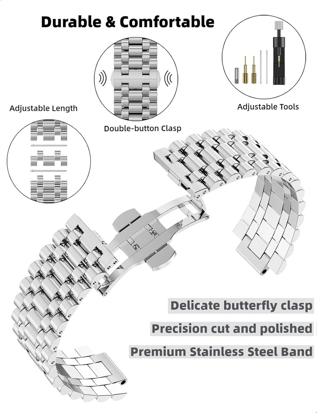 Edelstahlband mit Gehäuse für appl watch Ultra 1/Ultra 2 armband 49mm,Robustes Apple Watch Ultra mit