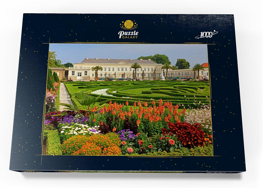 Schloss und Barockgarten im Schlosspark Herrenhausen, Hannover - Premium 1000 Teile Puzzle - MyPuzzl