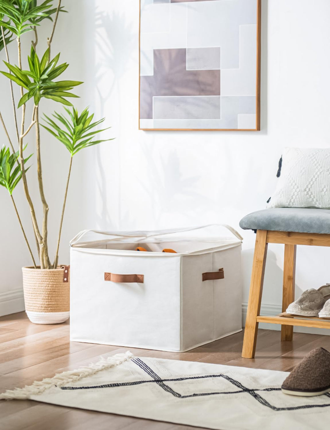StorageWorks Schuh-Organizer für Schrank, Schuhboxen stapelbar, grosse Schuhorganizer platzsparend f