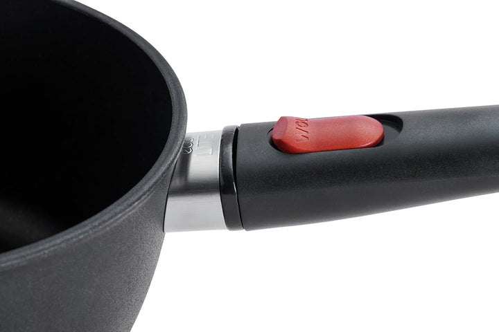 Woll Eco Lite QXR Stieltopf - Induktiv - Ø 18 cm, 9 cm hoch, 1.6 Liter, mit abnehmbarem Stiel - Geei