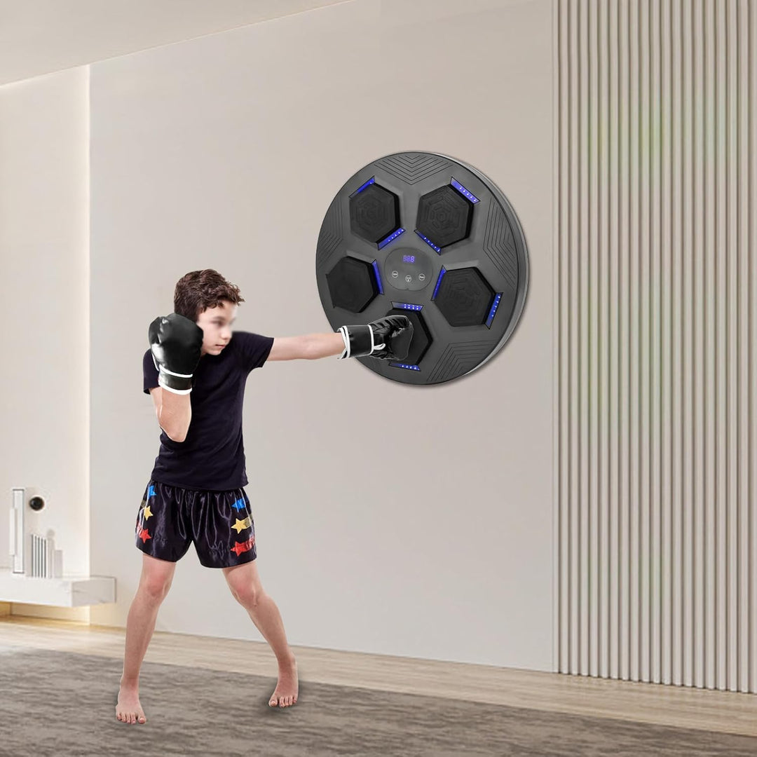 Music Boxing Machine Für Erwachsene, Led Licht Bluetooth Musikboxing Maschine Mit USB-ladekabel, 1pa