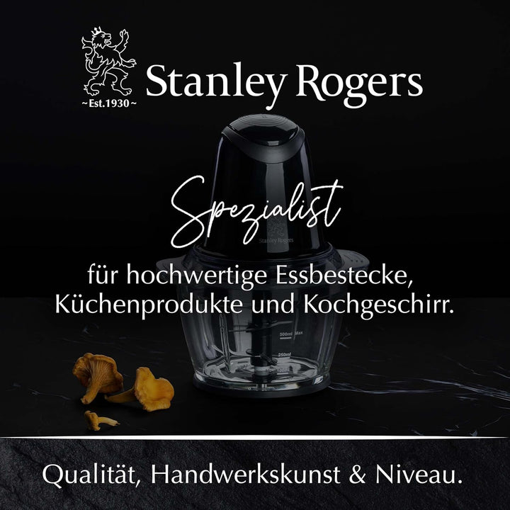Stanley Rogers Standmixer und Multizerkleinerer, 500W mit 1L Glasbehälter, 4-Klingen-System plus Mix
