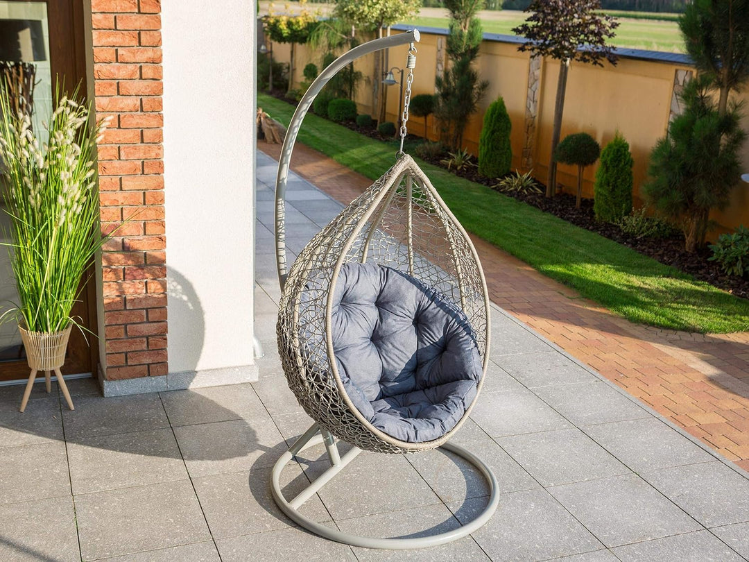 Bjird Hängesessel Kissen, Polster, Auflage für Polyrattan & Rattan Hängeschaukel, Sitzauflage für Hä