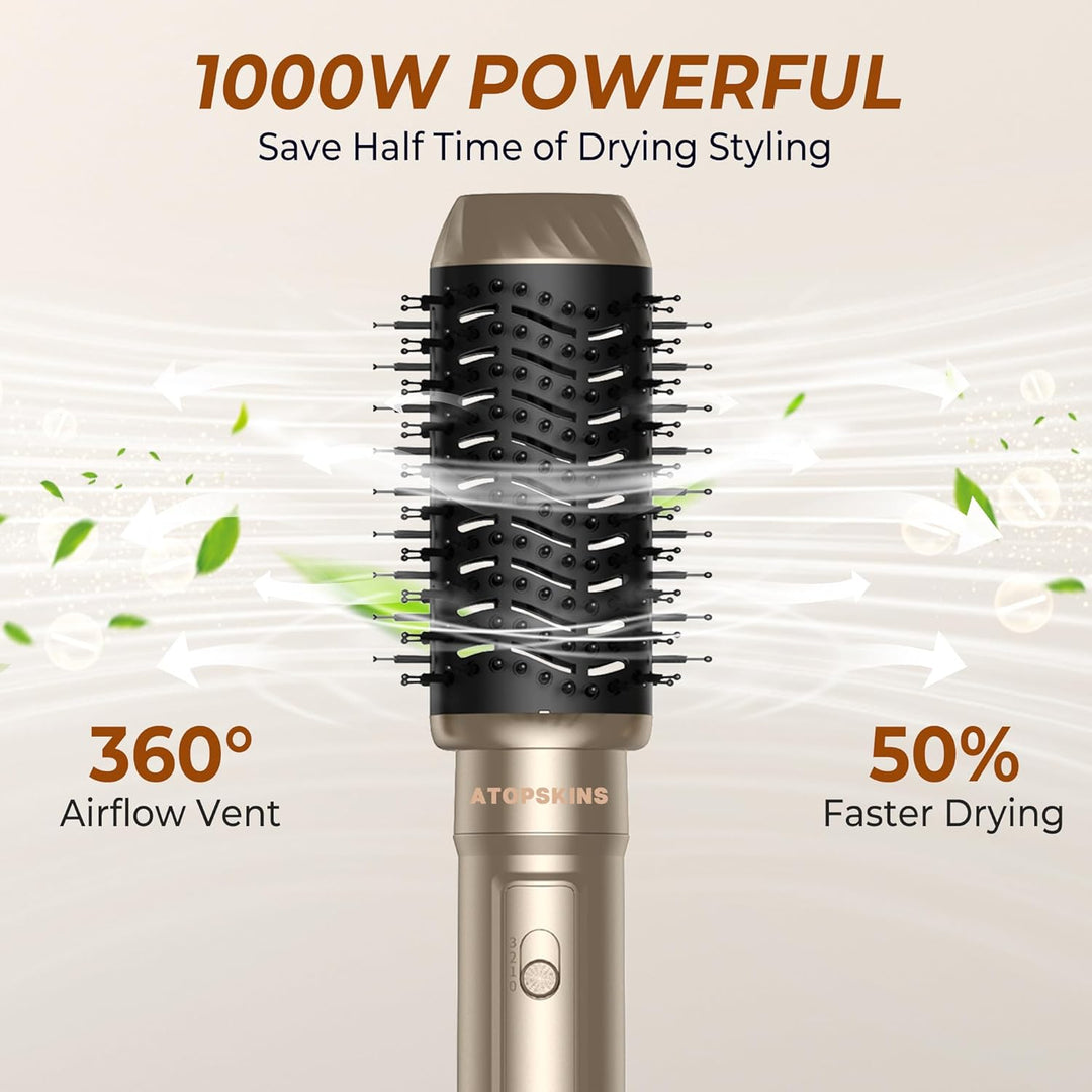 Hair Styler set 6 in 1, Airstyler Warmluftbürste Set für Alle Haartypen, mit Haartrockner Föhn,Lufts