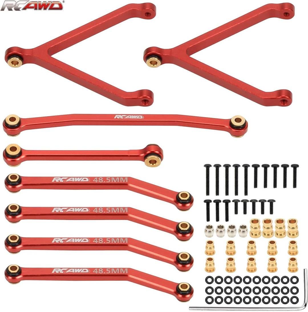 RCWAD FMS Fcx24 Achsanbindung Satz, Servo-Spurstange aus Volllegierung, mit Messing-Gelenkkugel, Y-L
