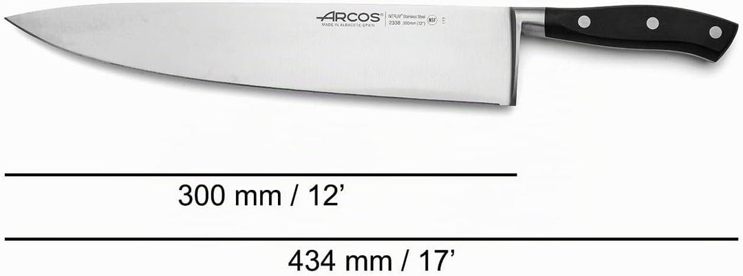Arcos Serie Riviera - Kochmesser - Klinge aus Nitrum geschmiedetem Edelstahl 300 mm - HandGriff Poly