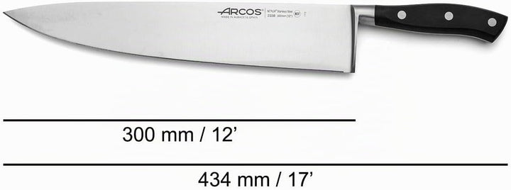 Arcos Serie Riviera - Kochmesser - Klinge aus Nitrum geschmiedetem Edelstahl 300 mm - HandGriff Poly
