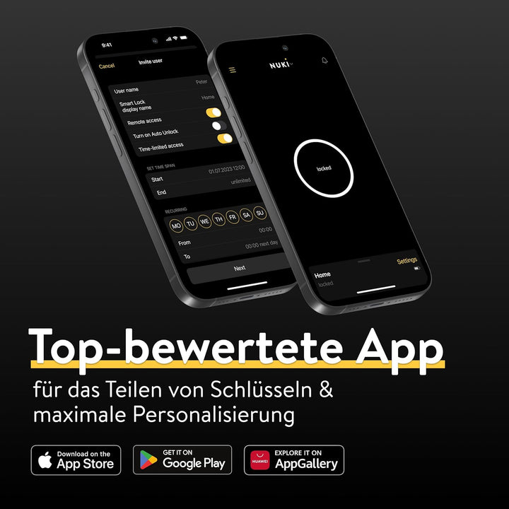 Nuki Smart Lock Pro (4. Generation), smartes Türschloss mit WLAN und Matter für Fernzugriff, elektro
