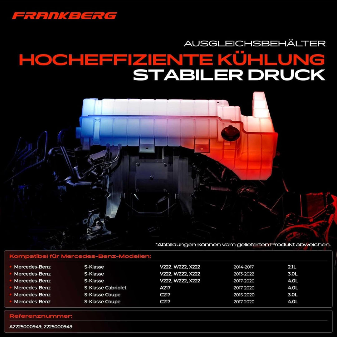 Frankberg Ausgleichsbehälter für S300 S350 S500 S400 W222 1993-2019 2225000949