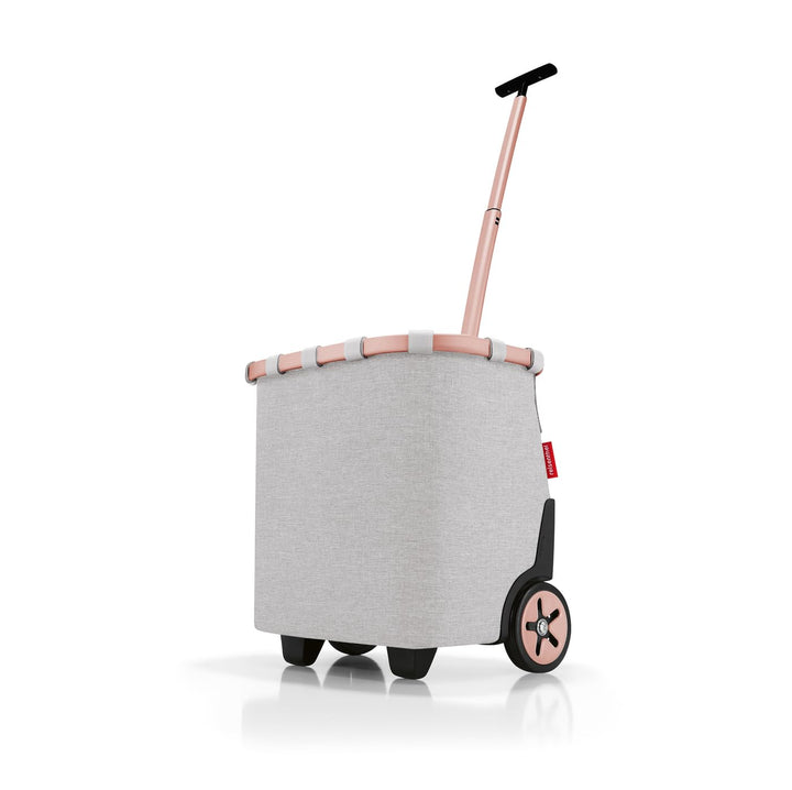 reisenthel carrycruiser Twist Sky Rose – Tragbarer Einkaufstrolley mit stabilem Aluminiumrahmen, Sch