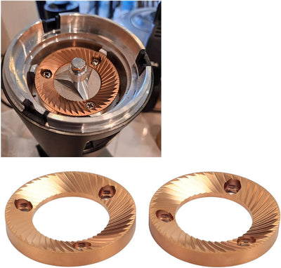 2pcs Coffee Mühle Flat Burr, 64 mm Titanschildermulti -Purpon Flat Burr für DF64 DF64P DF64E DF64V f