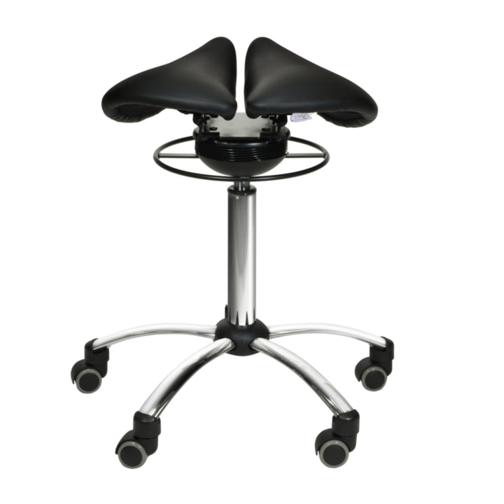 Teqler Sattelshocker mit Swing-Mechanismus schwarz