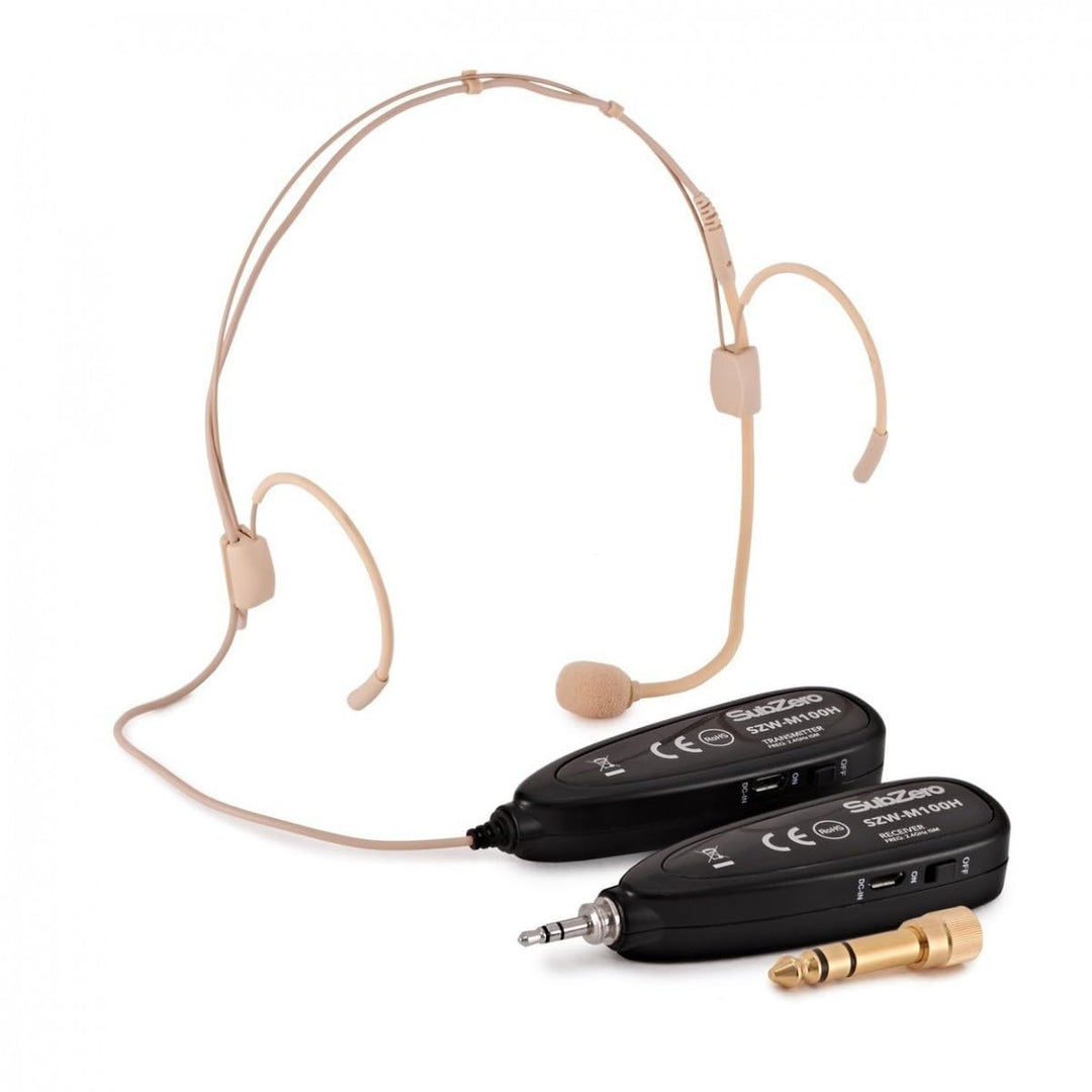 SubZero Mini-Digitales drahtloses Headset-Mikrofonsystem 2,4 Ghz