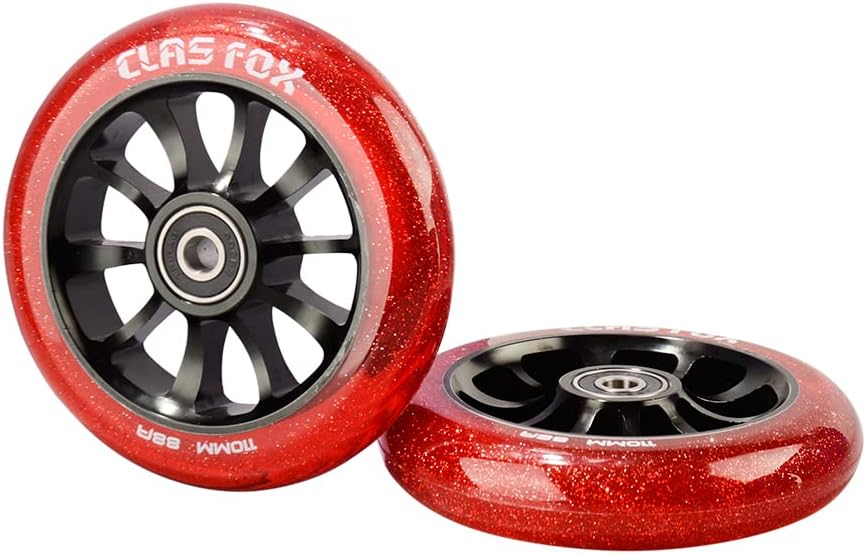 CLAS FOX Pro Stunt Scooter Rollen Roller Räder 110mm Ein Paar mit ABEC-9 Kugellager CNC Metallker (2