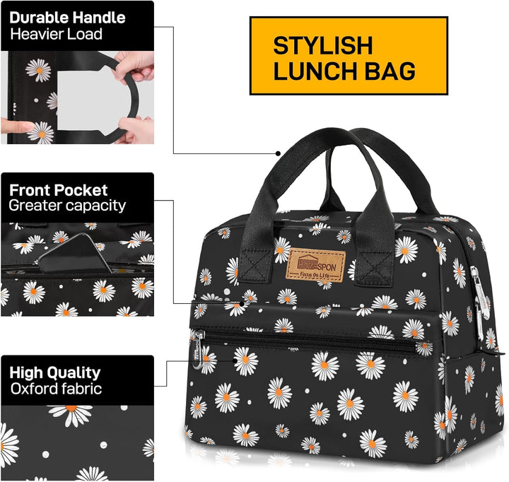 HOMESPON Lunch Bag Insulated Cooler Bag with Large Capacity and Waterproof Material Portable for Men