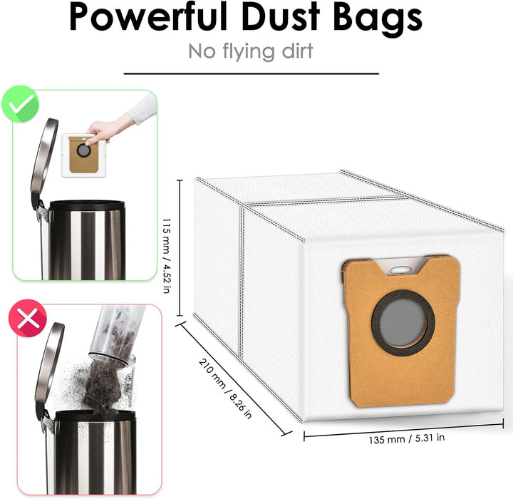 (9 Stück) Omni C20 C10 Ersatzstaubbeutel, Kompatibel Mit Eufy Robot Vacuum Omni C20/ C10 Selbstentle