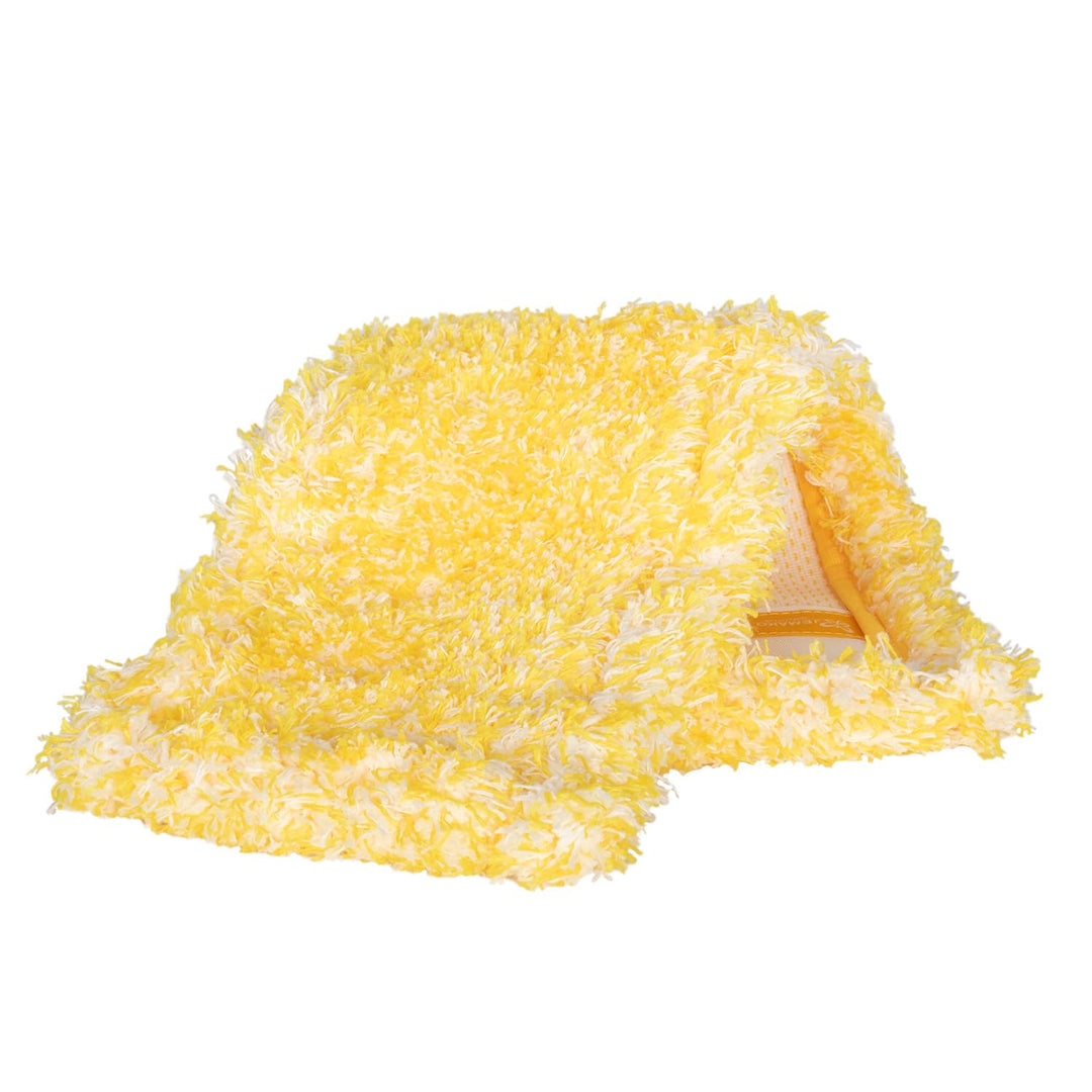 Jemako Bodentuch Wischbezug Bodenwischer, Boden-Faser Gelb 42cm, ideal zum Staubwischen Holzböden, L