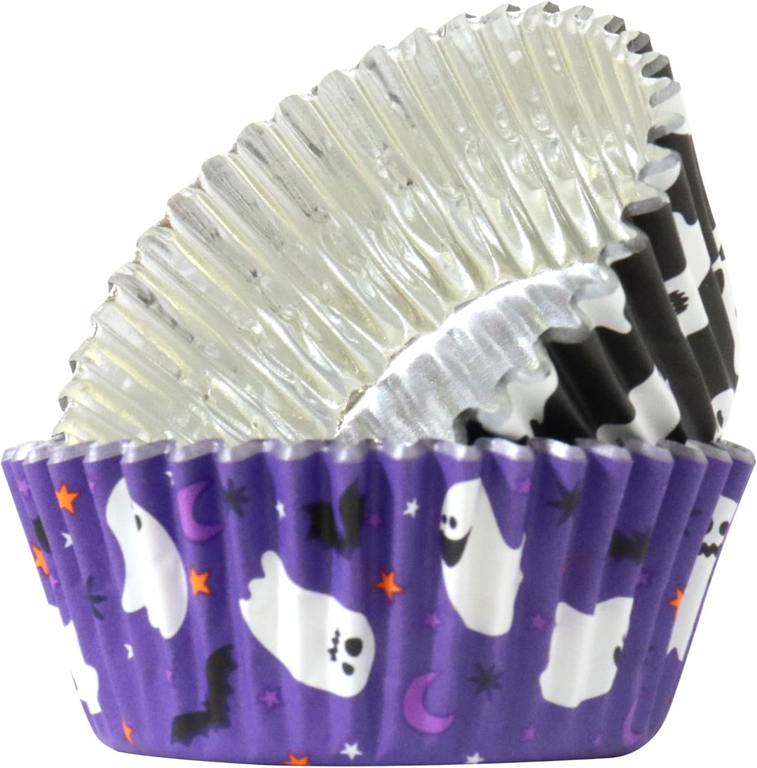 PME Halloween Folienbeschichtete Cupcake-Förmchen - Spukende Geister (60 Stück), Spukende Geister