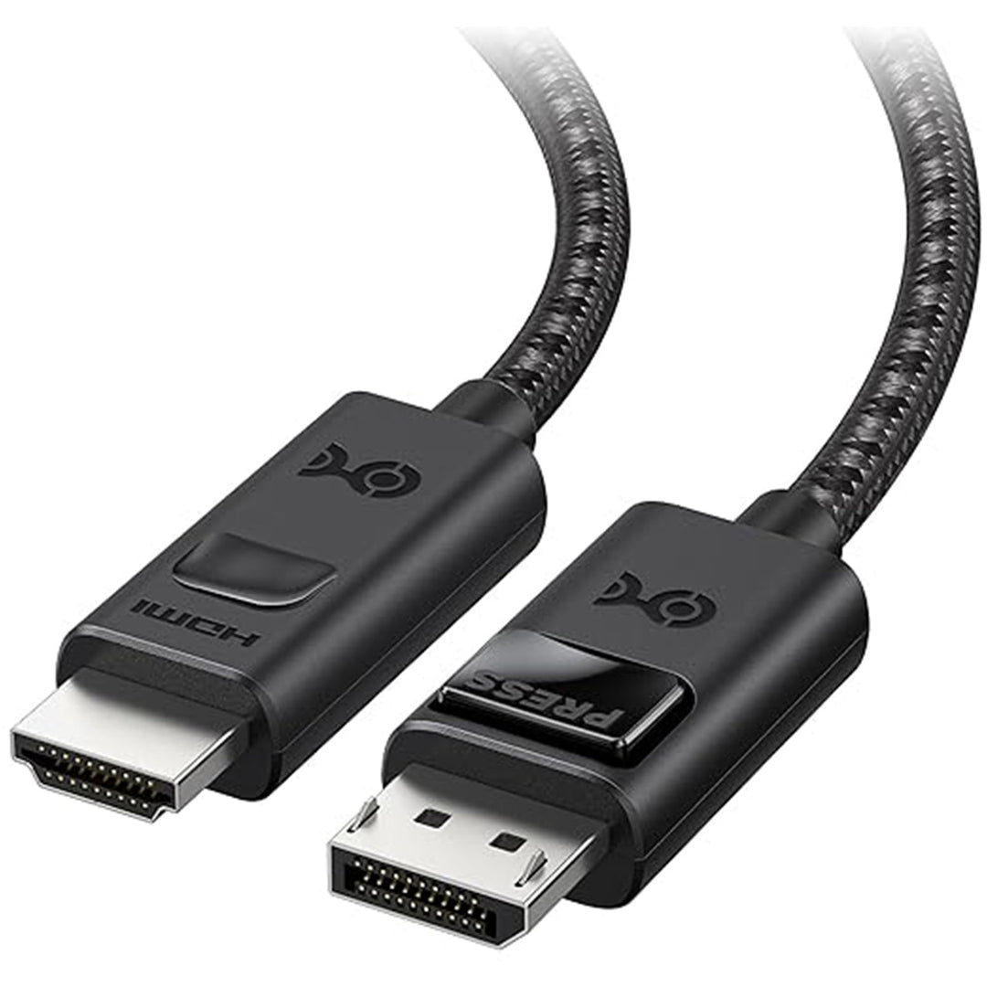 Cable Matters HDMI Displayport Kabel 1.4 mit 4K 120Hz oder 8K - 1,8m, unidirektionalem Displayport a