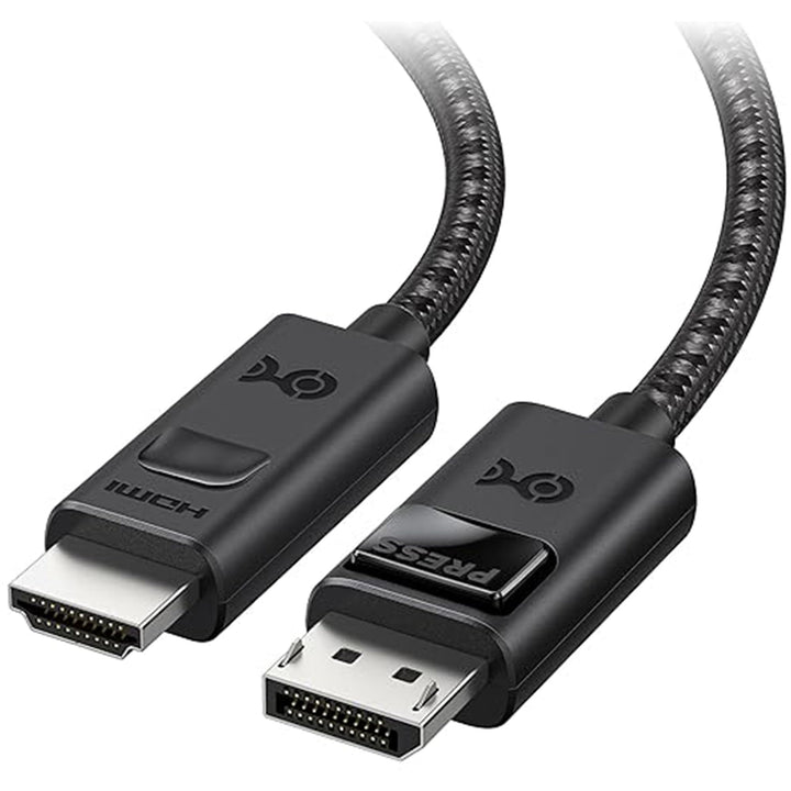 Cable Matters HDMI Displayport Kabel 1.4 mit 4K 120Hz oder 8K - 1,8m, unidirektionalem Displayport a