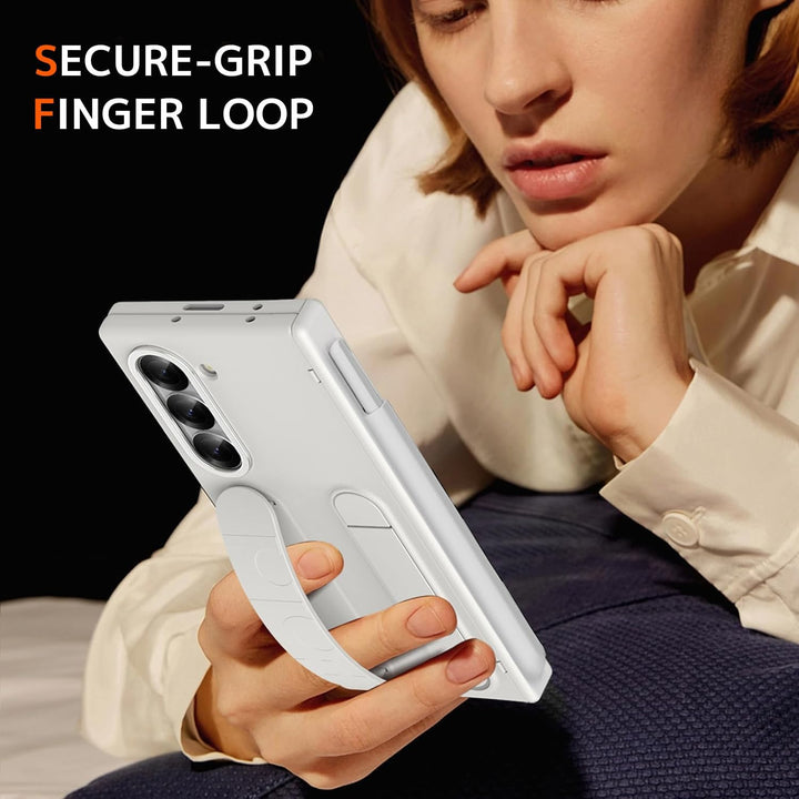 NINKI für Fold 5 handschlaufe Case mit Stift und Halter Samsung Galaxy Z Fold 5 hülle mit Armband Ga