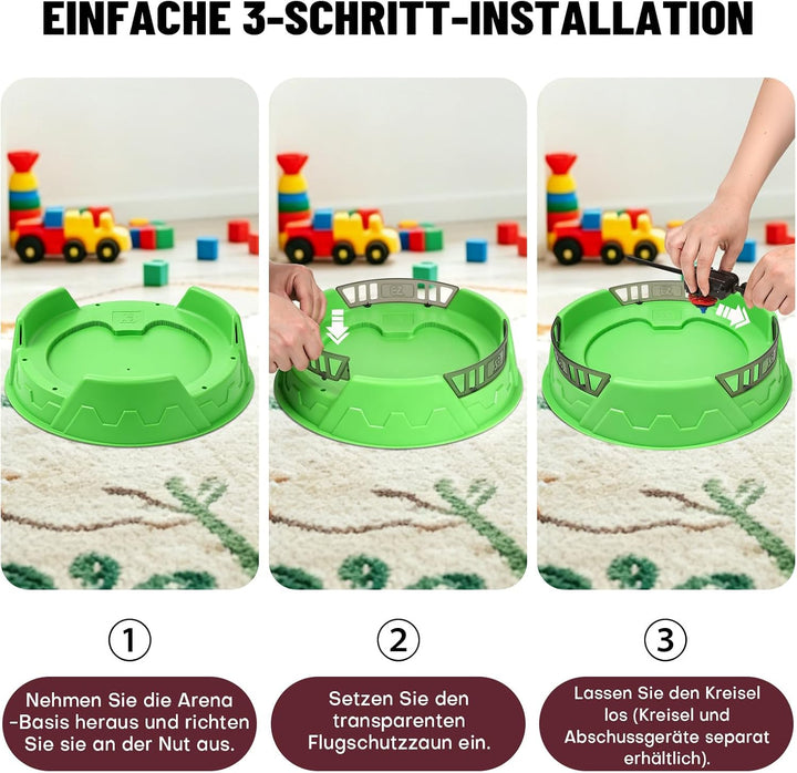 X Stadion Kampfset, Spinning Tops Arena mit X-Speedstrecke | kompatibel mit X-Spielzeug-Kreiseln, gr
