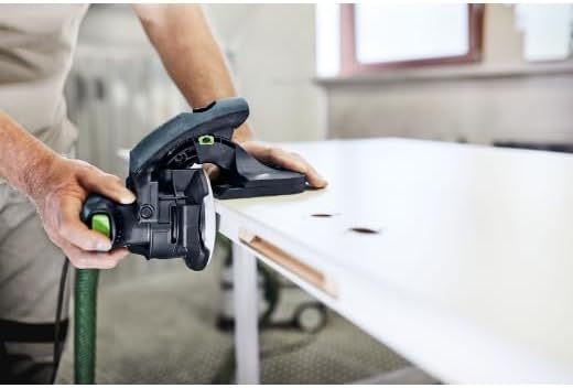 Festool Kantenschleifer ES-ETS 125 REQ-Plus (mit Ansetzhilfe, Schleifteller, Longlife-Staubfangbeute