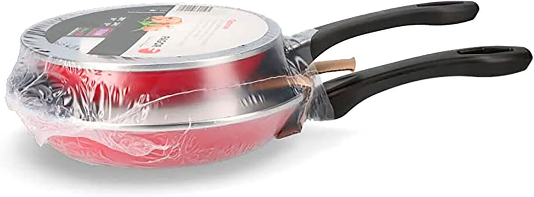 Fagor Optimax Set 2 Bratpfannen Induktion 20-24 cm Emaillierter Stahl, Antihaftbeschichtetes Ökologi