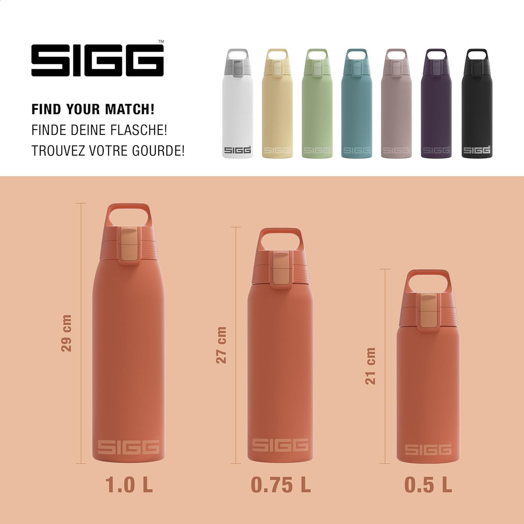 SIGG - Isolierte Trinkflasche - Thermosflasche Shield Therm One Eco Red kohlensäurehaltige Getränke