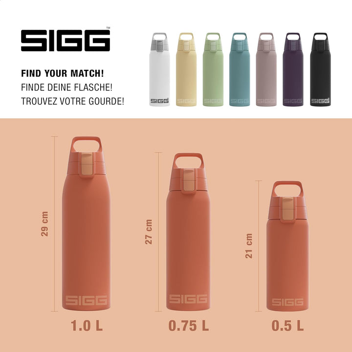 SIGG - Isolierte Trinkflasche - Thermosflasche Shield Therm One Eco Red kohlensäurehaltige Getränke