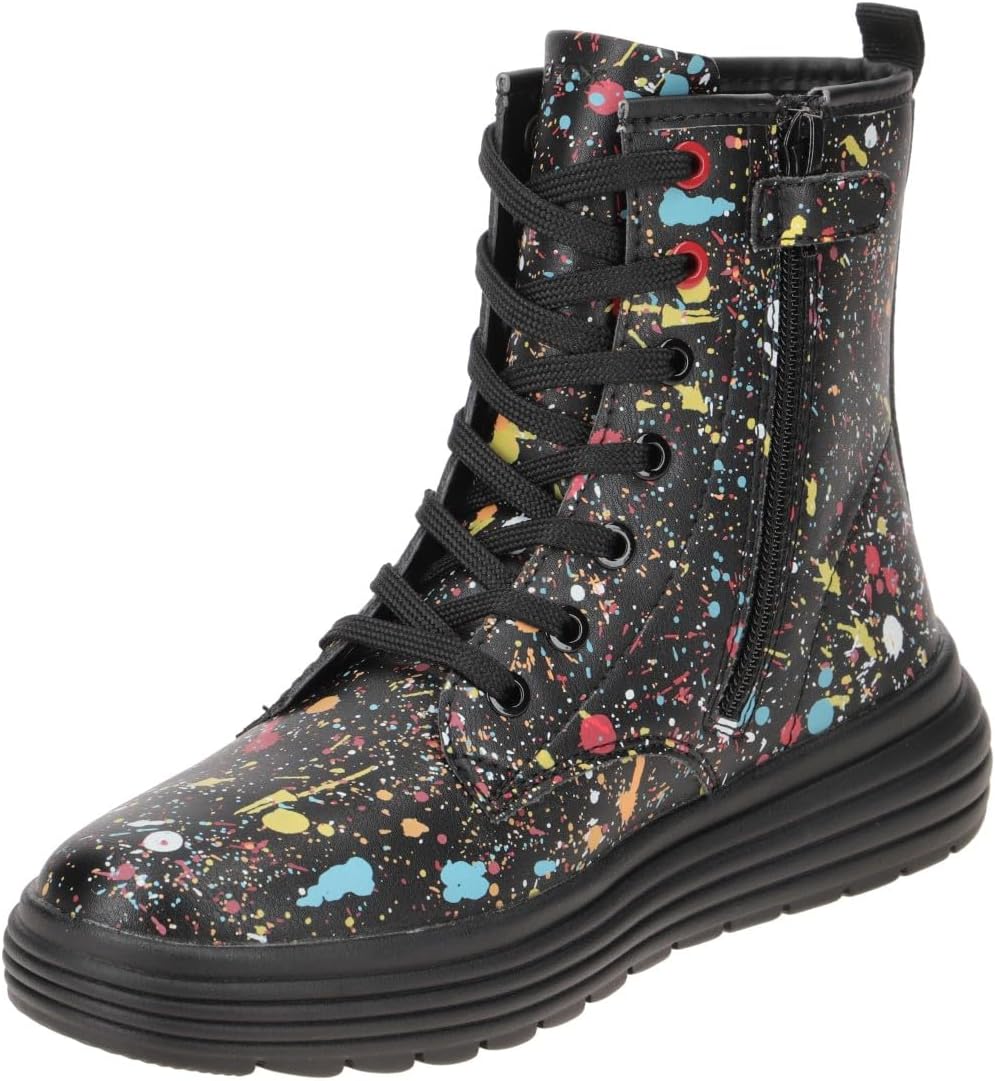 Geox Mädchen J Phaolae Girl AStiefeletten 28 EU Black Multicolor, 28 EU Black Multicolor