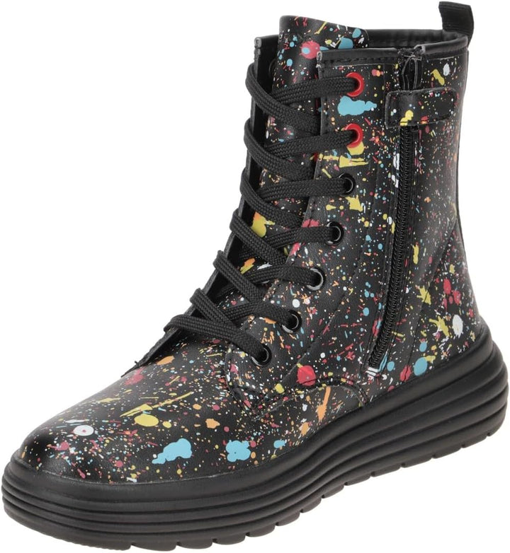 Geox Mädchen J Phaolae Girl AStiefeletten 28 EU Black Multicolor, 28 EU Black Multicolor