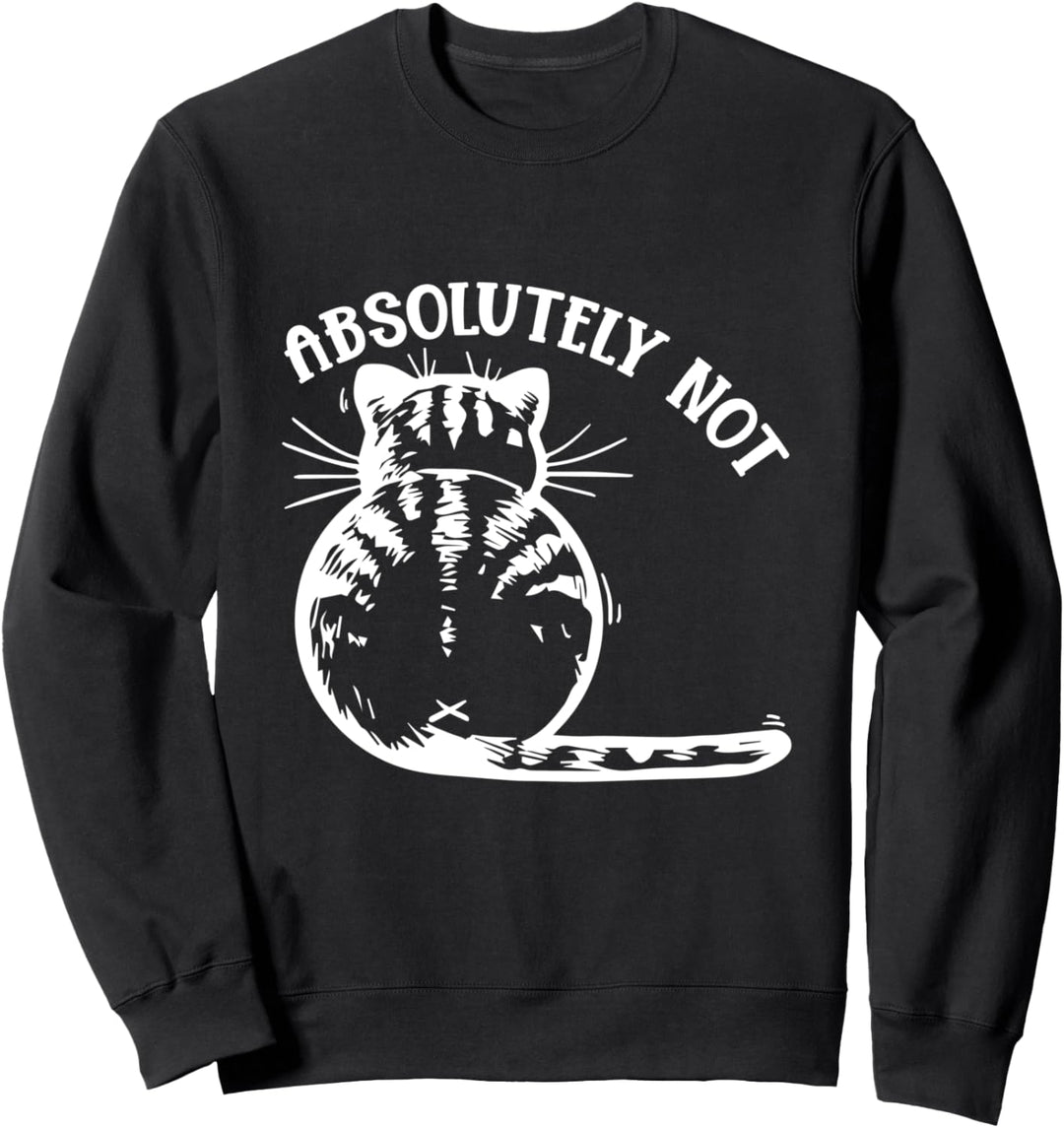 Absolutely Not funny Behind Cat Lover Sweatshirt