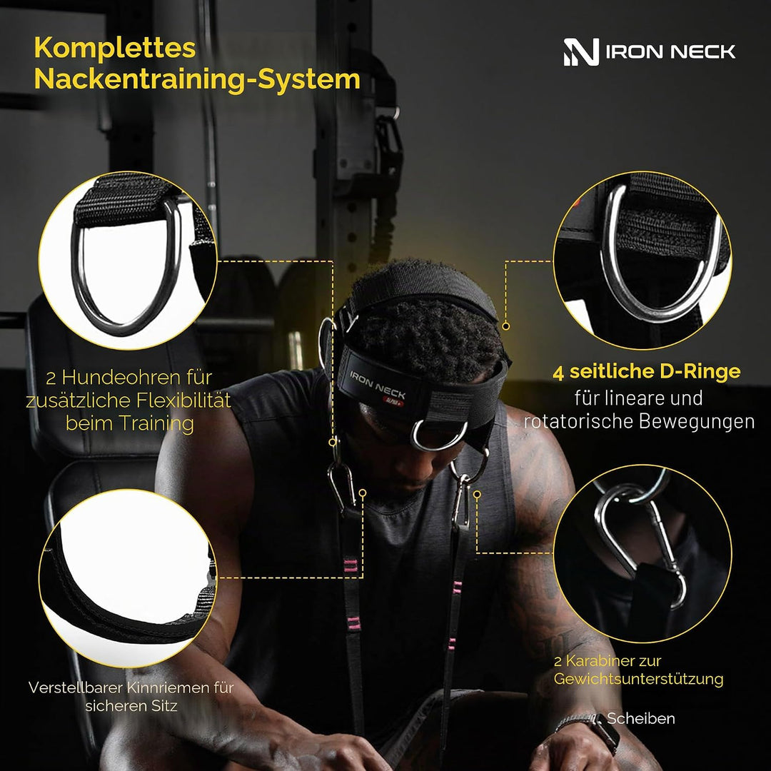 Iron Neck Alpha Harness Plus, schwarz oder grau