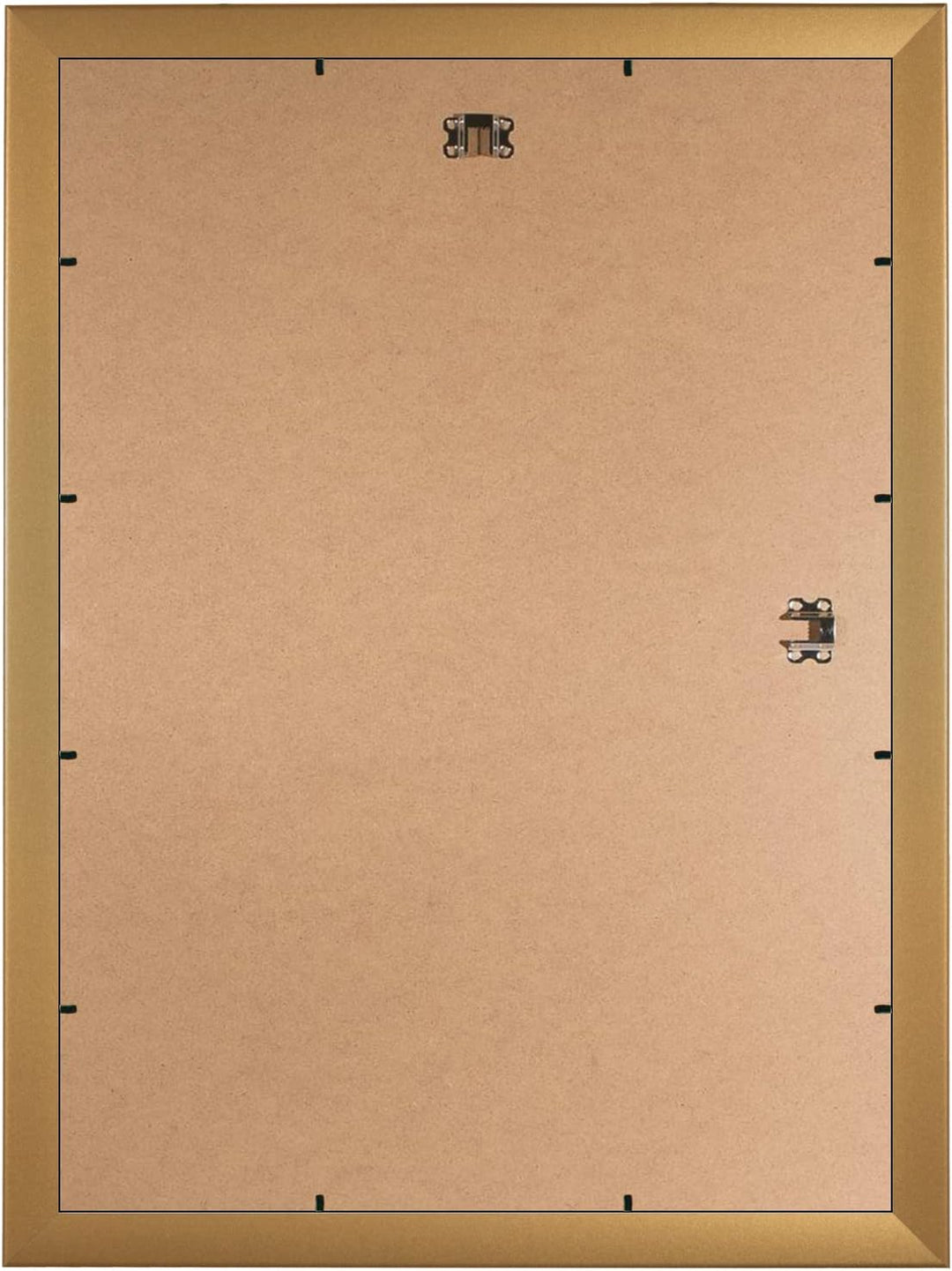 Holz Bilderrahmen 16 x 142 cm nach Mass - Farbe: Gold Schlicht | Grösse wählbar | mit Antireflex Acr