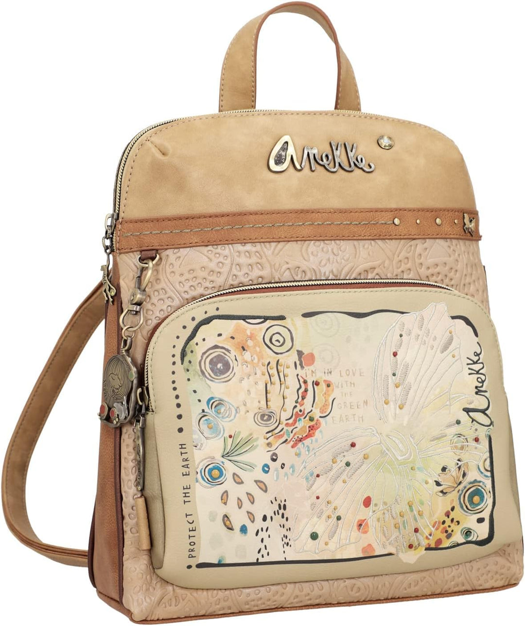 Anekke Paseo 36725-002 Mehrfarbig, 29 x 31 x 10 Damen Rucksack für unterwegs, bunt, Einheitsgrösse