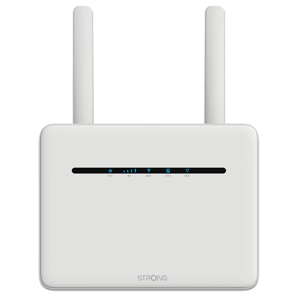 STRONG 4G+ Router 1200 | mobiler LTE Router | 2 SIM Karten Adapter | 1200 mbit/s | 4X LAN-Anschluss,