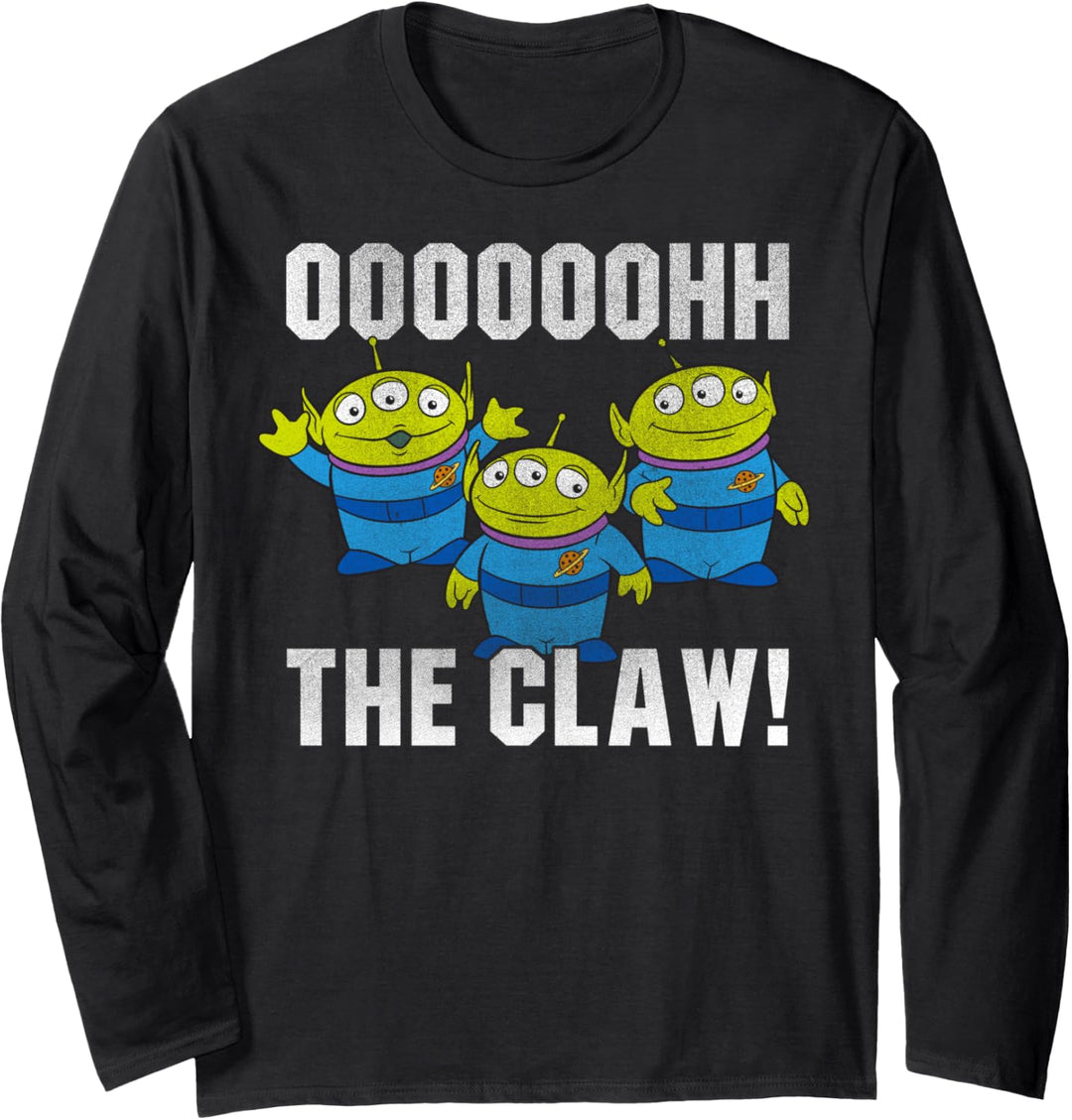 Disney Pixar Toy Story Aliens The Claw Distressed Poster Langarmshirt