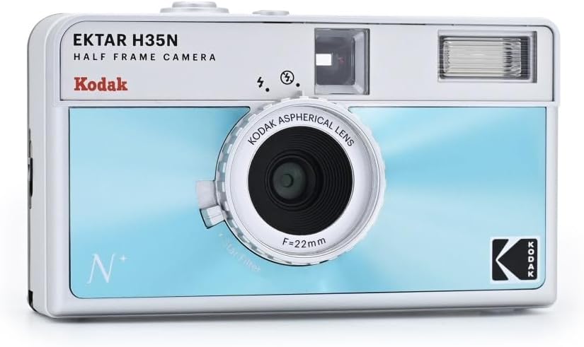 KODAK EKTAR H35N Halbformat-Filmkamera, 35 mm, wiederverwendbar, Bulb-Funktion, Sternfilter, beschic