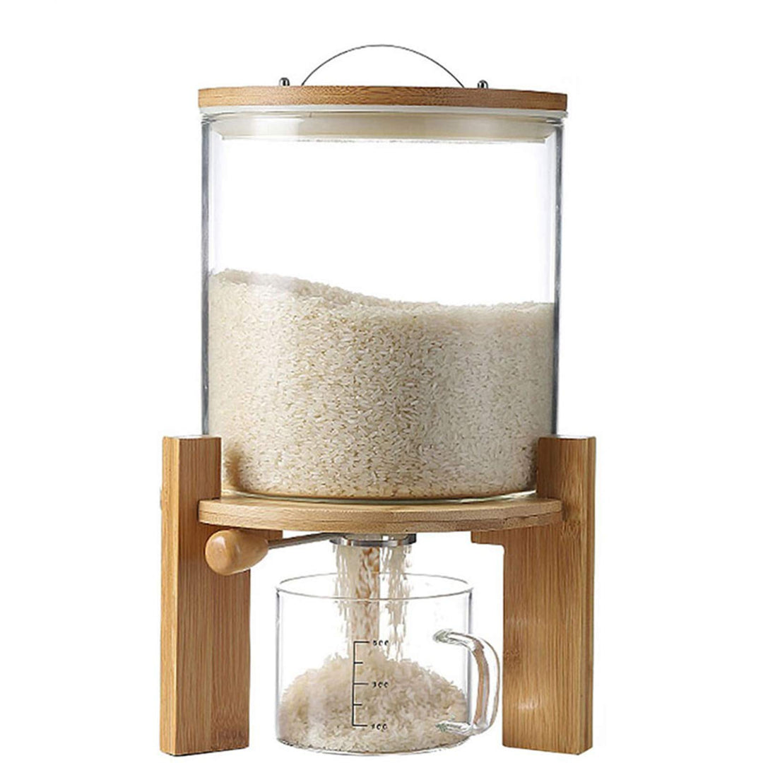 Vorratsglas mit Deckel, 5L/8L, Glas Müslispender Vorratsdosen Set Luftdicht Vorratsbehälter Küche Au