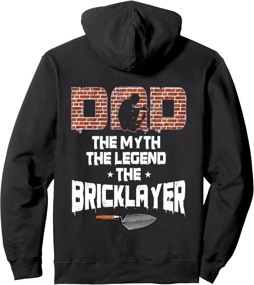 Maurer Papa Design auf der Rückseite der Kleidung Pullover Hoodie