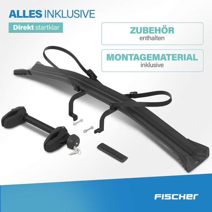 FISCHER Erweiterungssatz für Fahrradträger RoadLine Black, inklusive Montagematerial, für ein 3. Fah