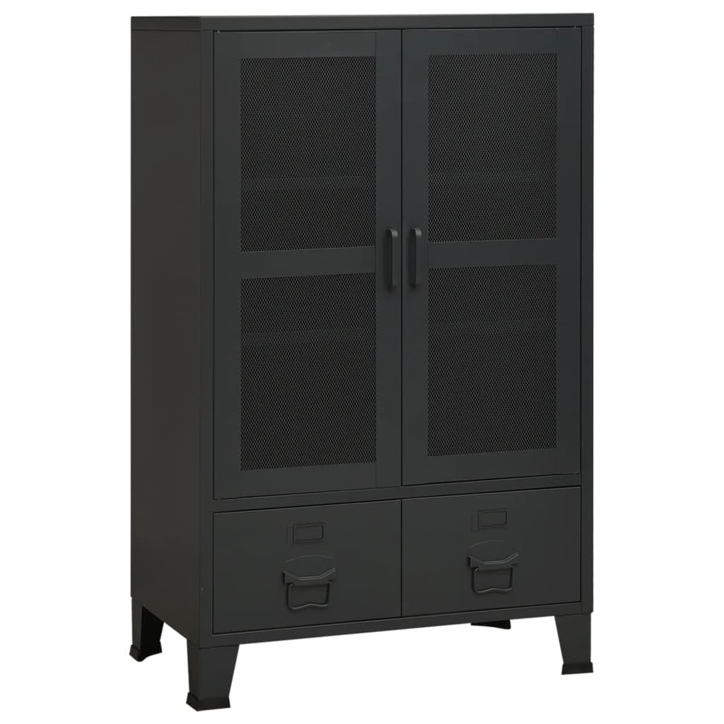 vidaXL Lagerschrank Industrie-Stil Sideboard Kommode Anrichte Metallschrank Schrank Beistellschrank