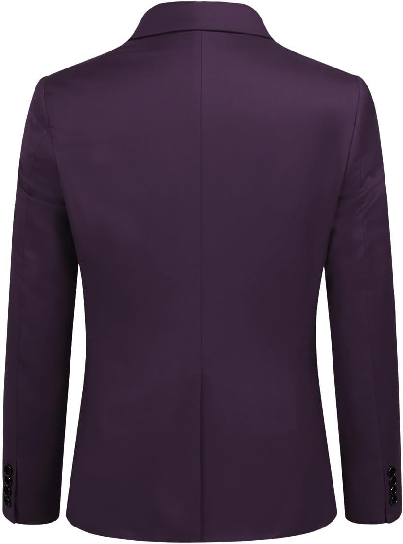 Allthemen Anzug Herren Slim Fit 3 Teilig Anzüge Modern Herrenanzug 3-Teilig Sakko Hose Weste für Bus