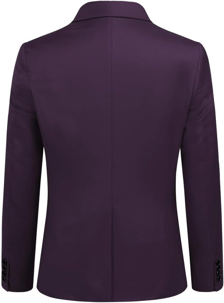 Allthemen Anzug Herren Slim Fit 3 Teilig Anzüge Modern Herrenanzug 3-Teilig Sakko Hose Weste für Bus