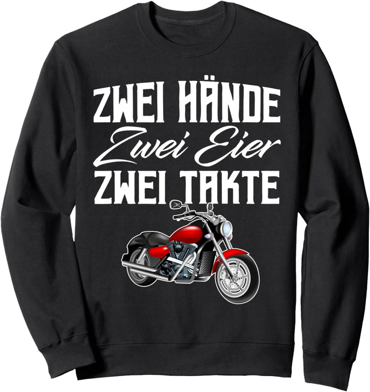 Moped Supermoto Enduro Lustig Bikerstyle Chopper Motocross Sweatshirt